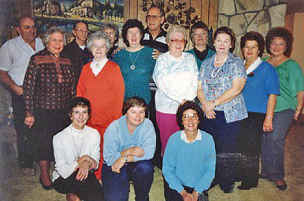 Board meeting at Verna’s home, December 1987.